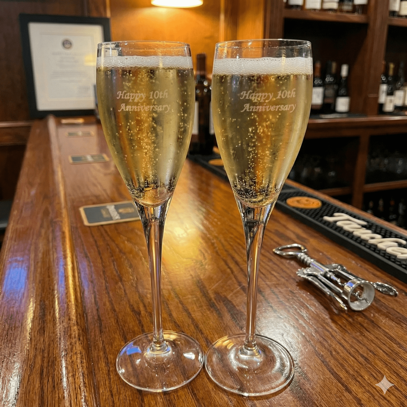 Persona Happy 10th Anniversary Champagne Flutes - Set of 2