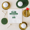 Personalized Golf Club Beverage Napkins