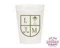 Personalized Golf Crest Frosted Cups