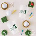 Personalized Golf Retirement Party Frosted Cups
