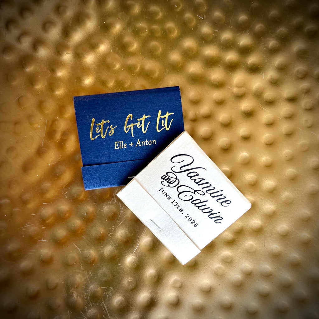 Personalized Luxe 30 Strike Wedding Matchbooks