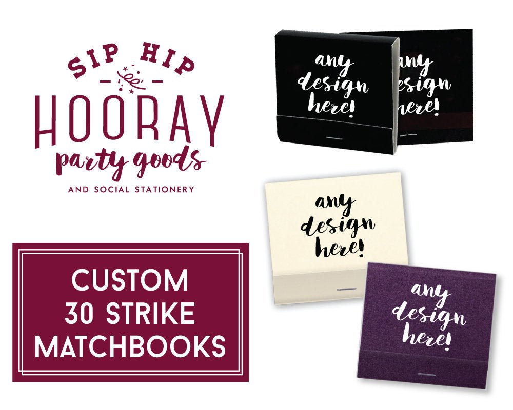 Personalized Luxe 30 Strike Matchbooks