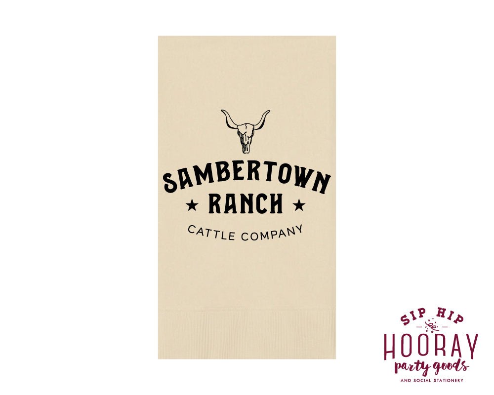 Personalized Ranch Company Guest Towels