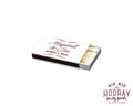 Personalized Western Wedding Matchboxes