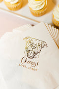 Pet Sketch Custom Napkins
