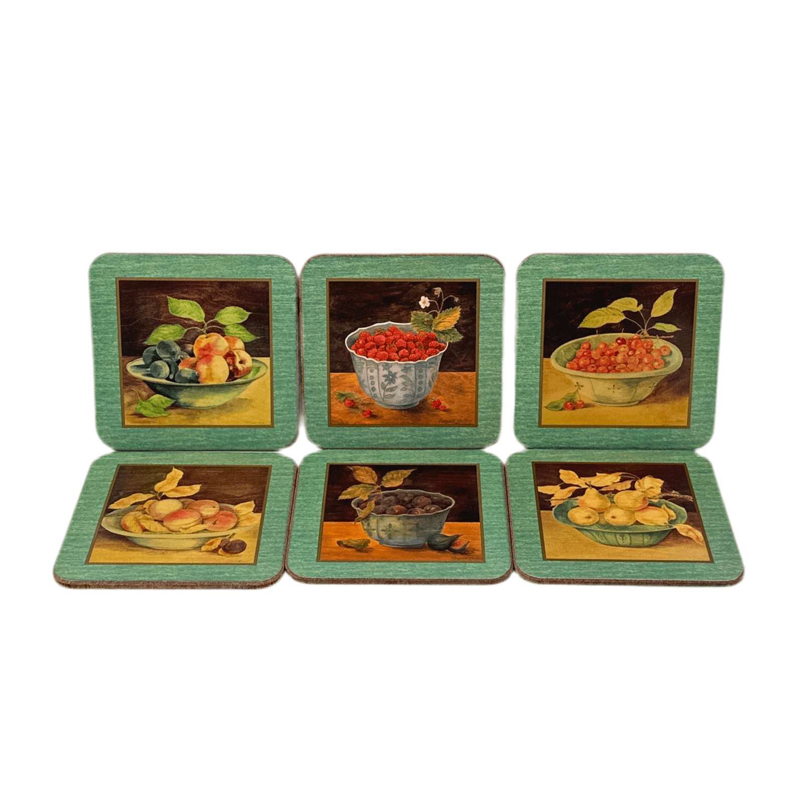 Pimpernel Mixed Fruit Coasters Set of 6