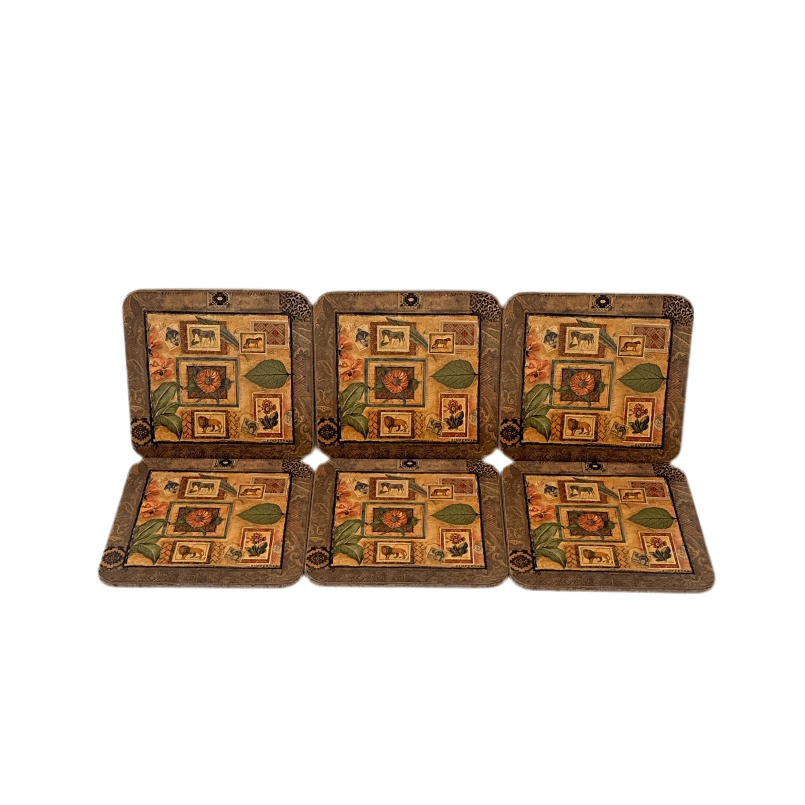 Pimpernel Premier Collection Africa Coasters Set of 6