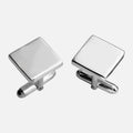 Carrs Sterling Silver Plain Square Cufflinks