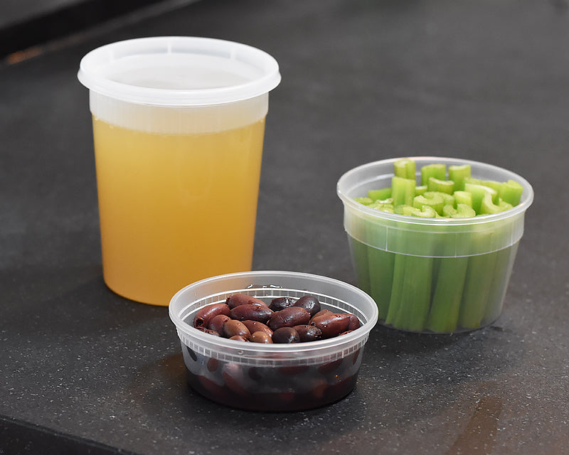 Clear Plastic Containers (set of 5)