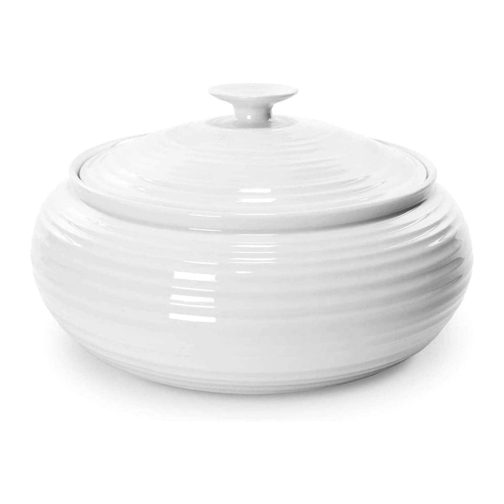 Portmeirion Sophie Conran White 3QT Covered Low Casserole
