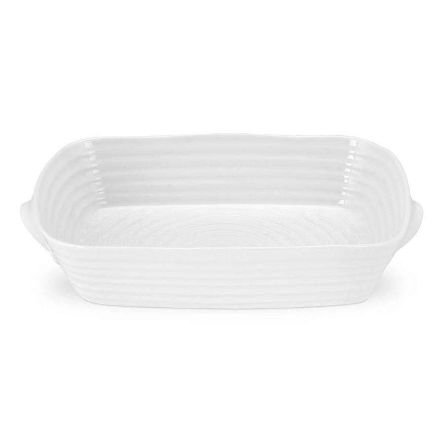 Portmeirion Sophie Conran White Medium Handled Roasting Dish 13x9.5"