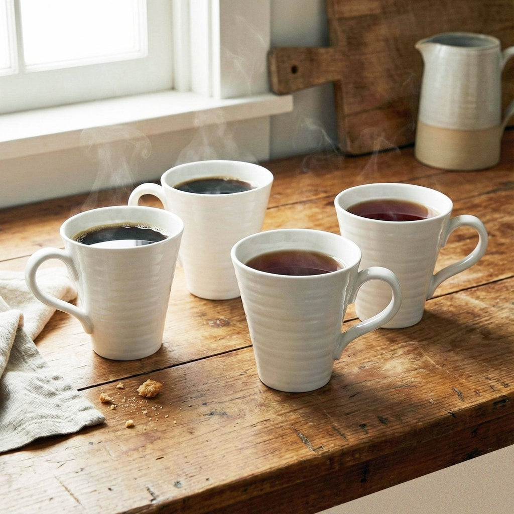 Portmeirion Sophie Conran White Mug - Set of 4
