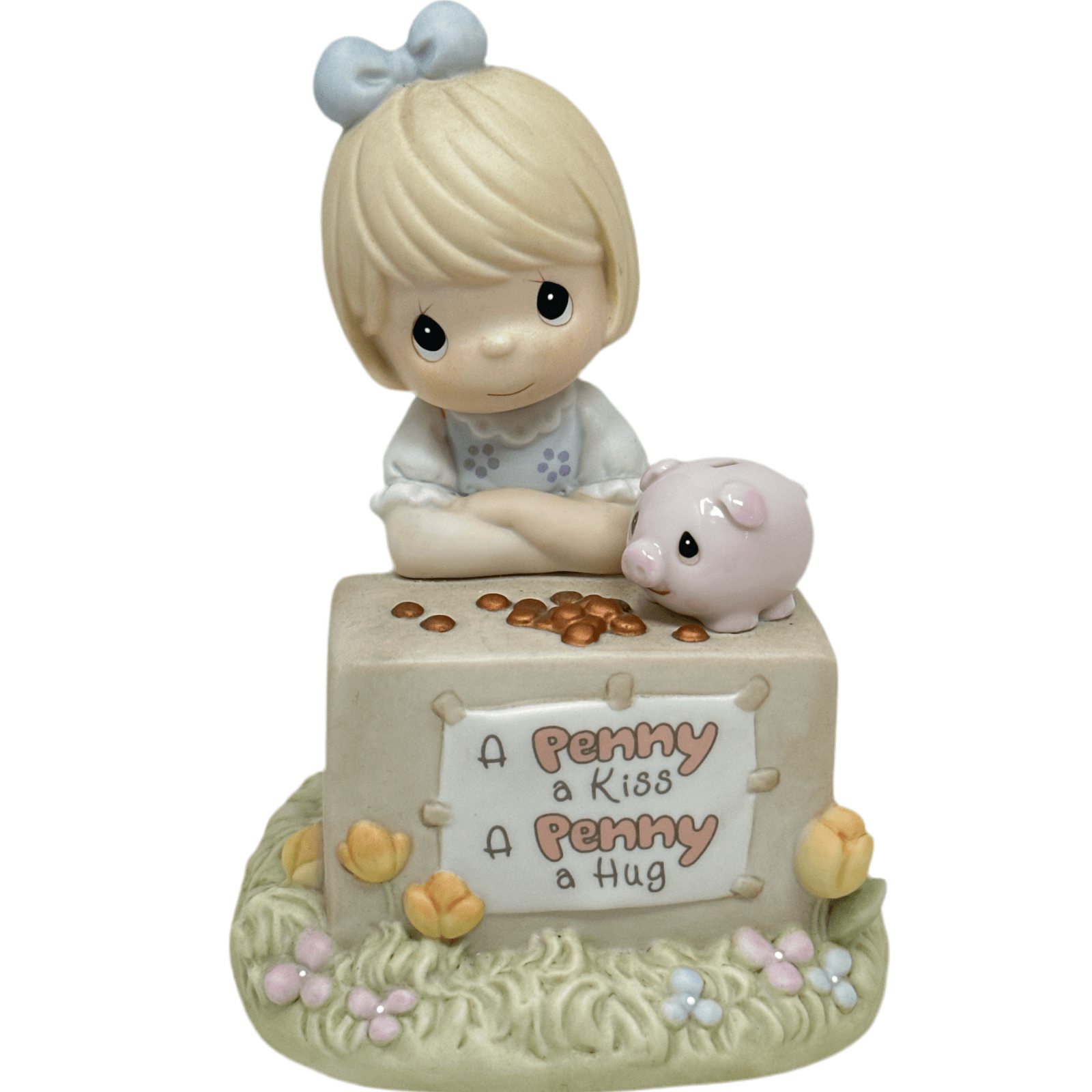 Precious Moments A Penny A Kiss, A Penny A Hug