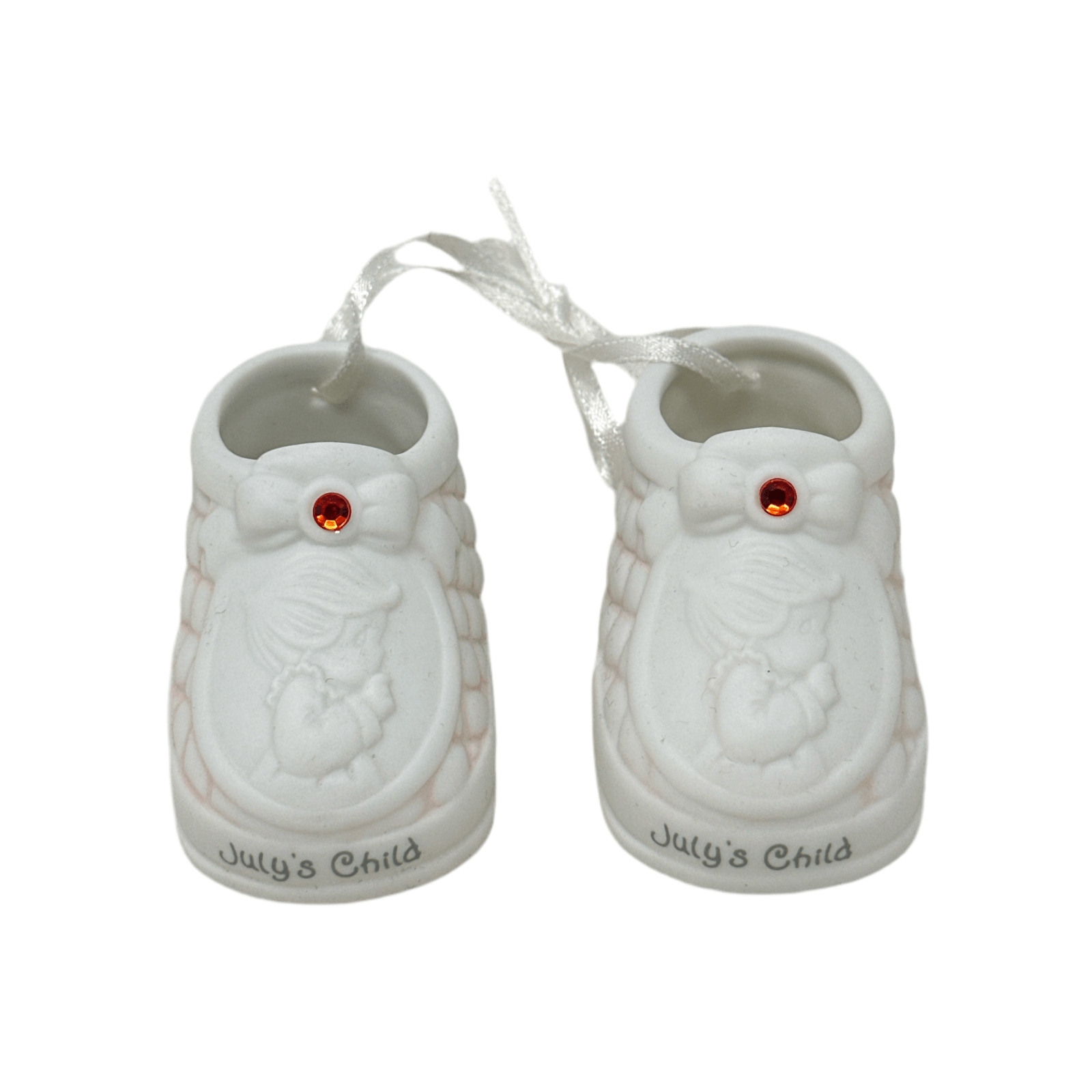 Precious Moments Birthstone Baby Shoe Ornament ( July's Child )