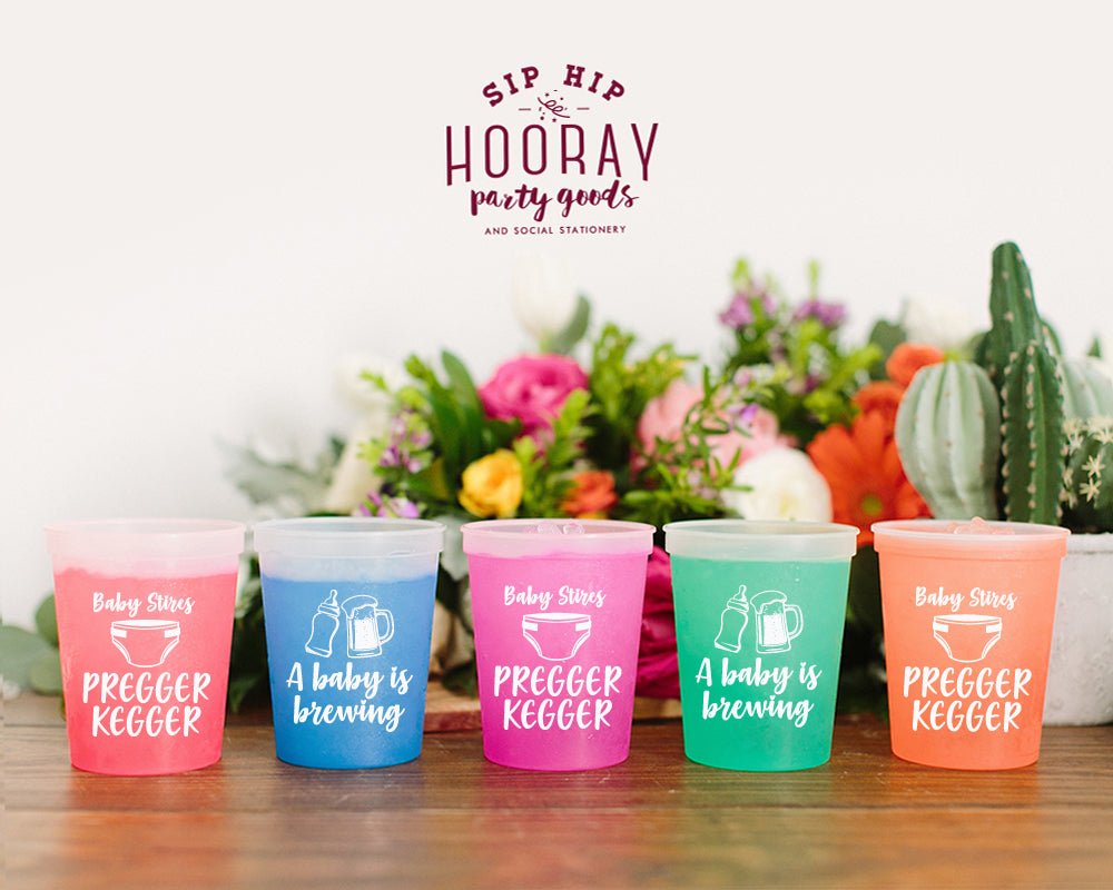 Pregger Kegger Baby Shower Color Changing Mood Cup