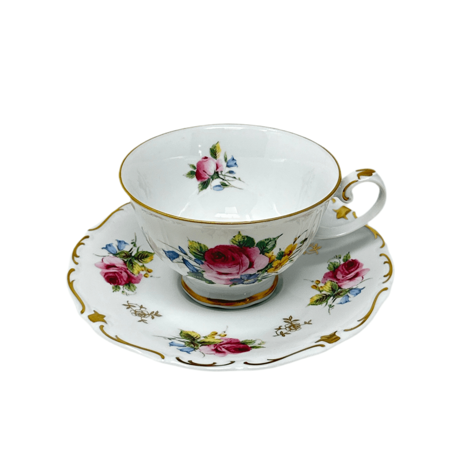 Reichenbach Vintage Pink Rose Cup & Saucer Set
