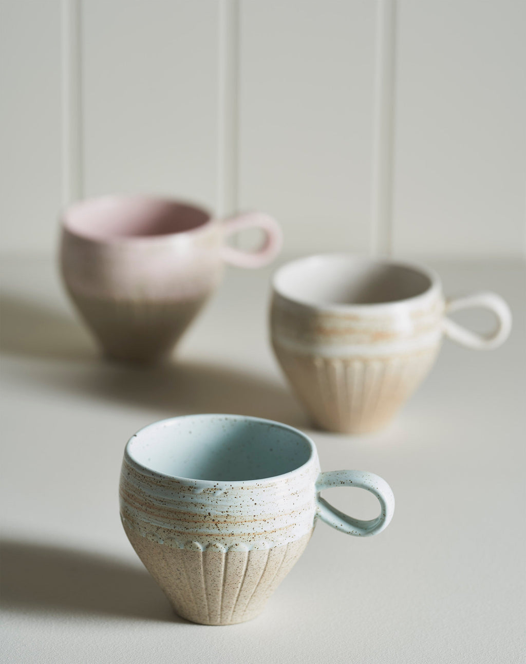Set of 2 Ceylon Mugs / White