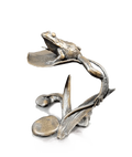 Richard Cooper Bronze Animals Collection Frog on Lily Pad Figurine