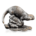 Richard Cooper Bronze Animals Collection Small Otter Figurine