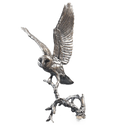 Richard Cooper Bronze Birds Collection Barn Owl with Pinecones