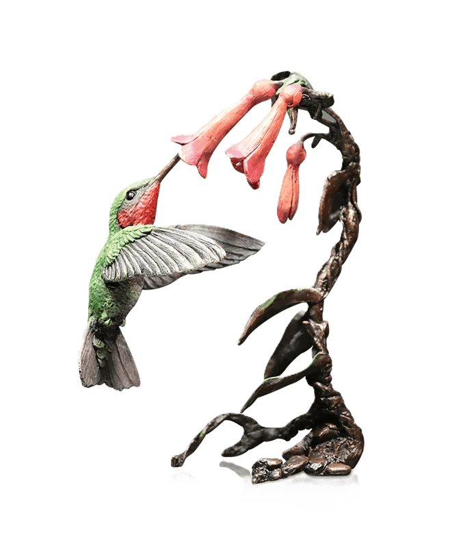 Richard Cooper Bronze Birds Collection Hummingbird Figurine
