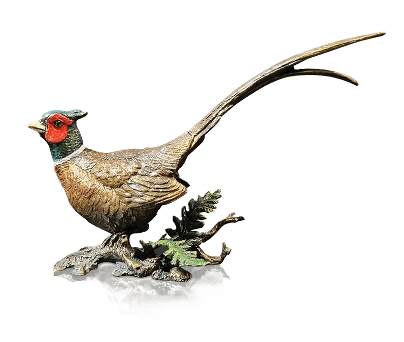 Richard Cooper Bronze Birds Collection Pheasant Figurine