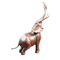 Richard Cooper Bronze Bull Elephant Figurine