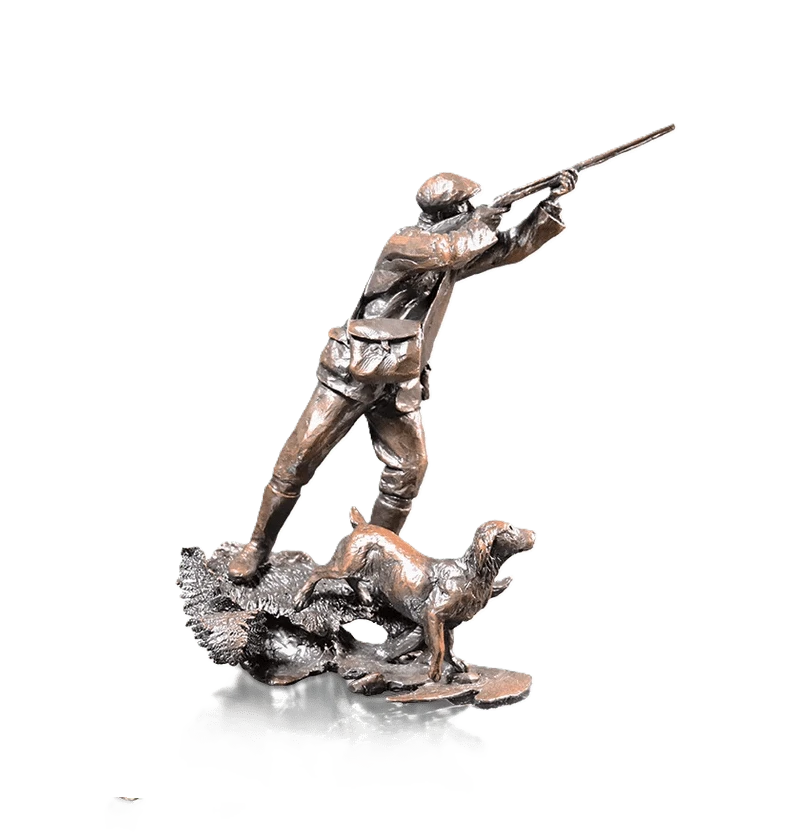 Richard Cooper Bronze Country Pursuits Collection Riverbank Figurine