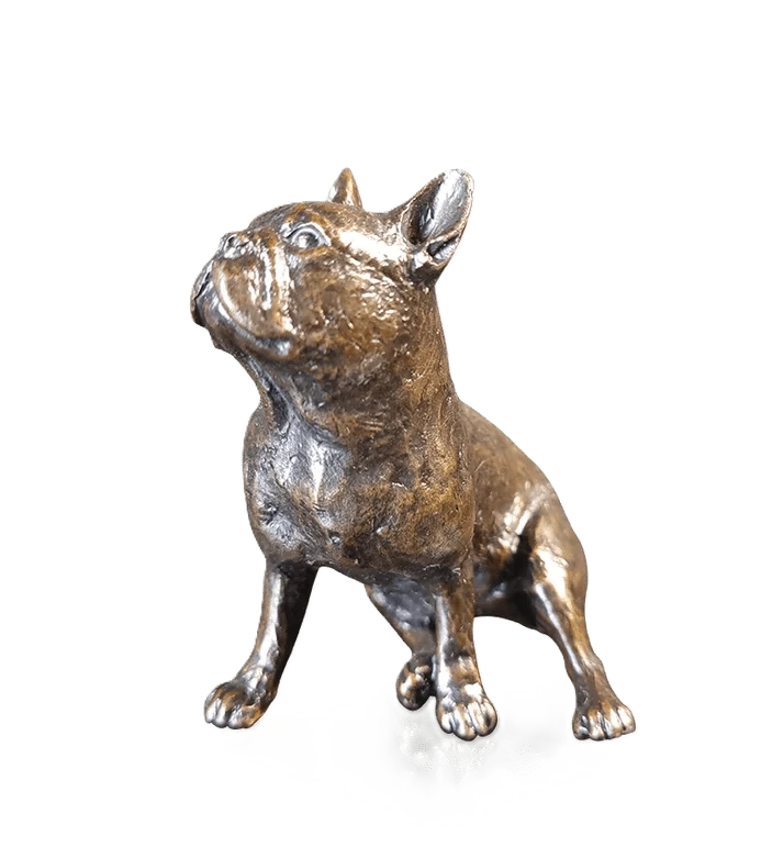 Richard Cooper Bronze Dogs Collection Small French Bull Dog Figurine