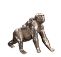 Richard Cooper Bronze Gorilla with Baby Figurine