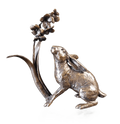 Richard Cooper Bronze Hares Collection Hare with Bluebells Figurine