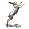 Richard Cooper Bronze Hares Collection Large Hare Boxing Figurine