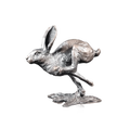 Richard Cooper Bronze Hares Collection Small Hare Running Figurine
