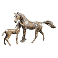 Richard Cooper Bronze Horses Collection Mare & Foal Figurine