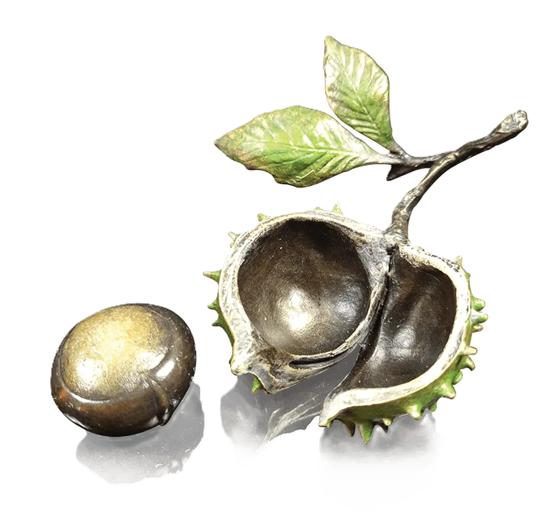 Richard Cooper Bronze Nature Trial Collection Conker Figurine