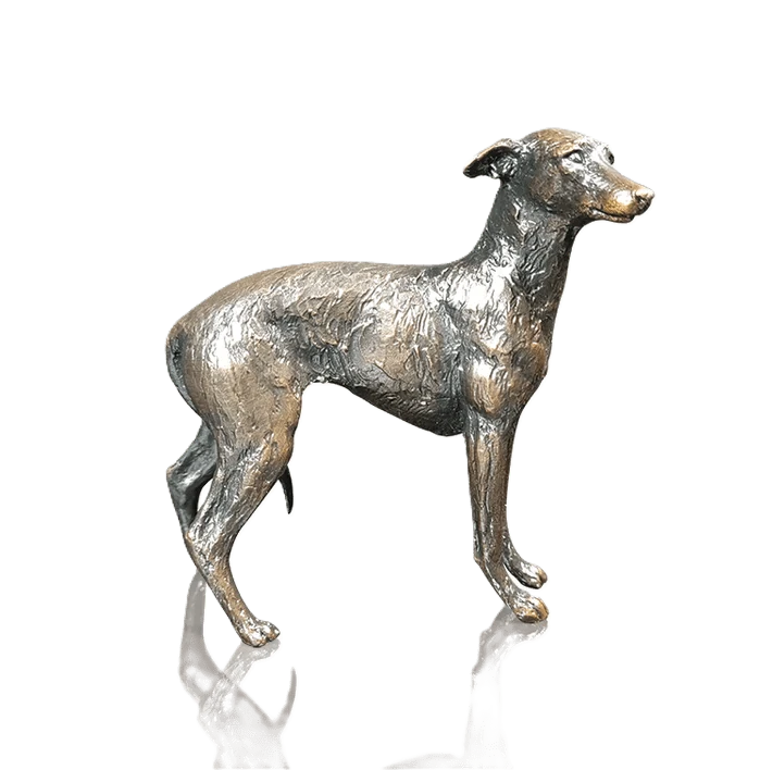 Richard Cooper Limited Edition Bronze Lurcher Figurine
