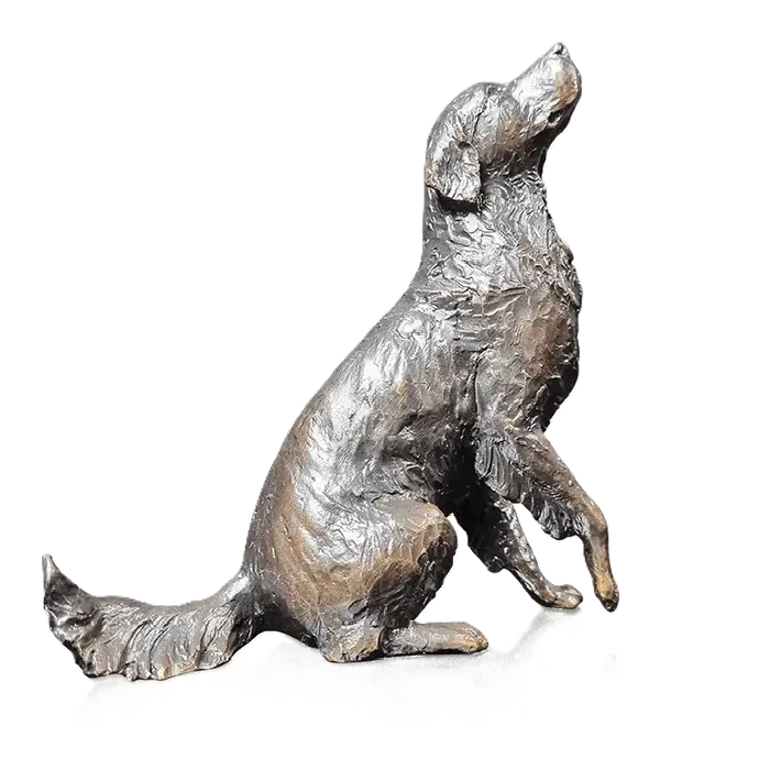 Richard Cooper Limited Edition Bronze Medium Retriever Sitting Figurine