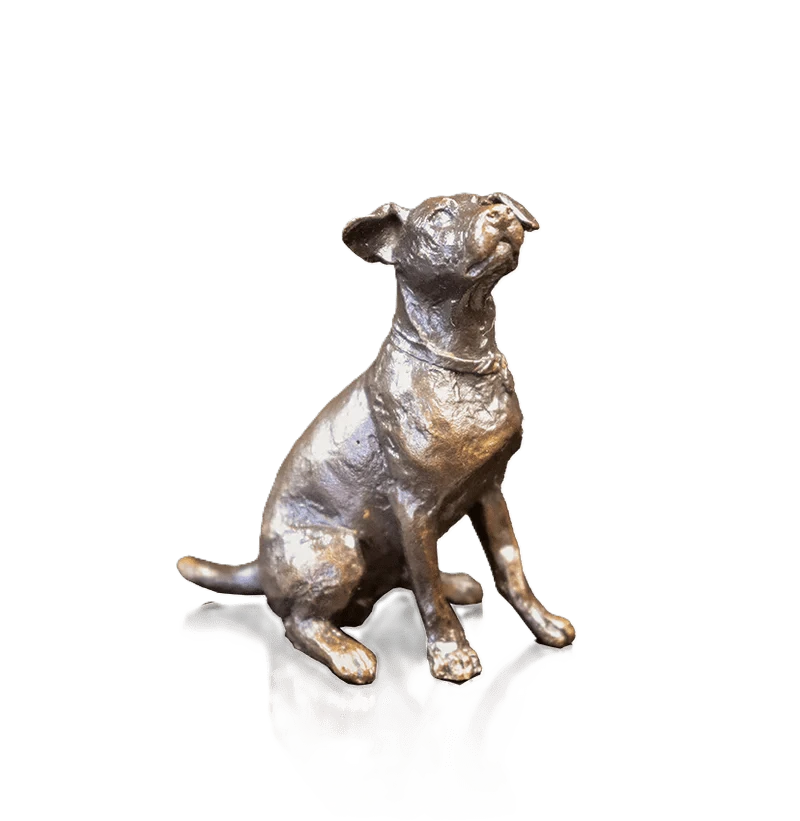 Richard Cooper Limited Edition Bronze Sitting Jack Russell Figurine