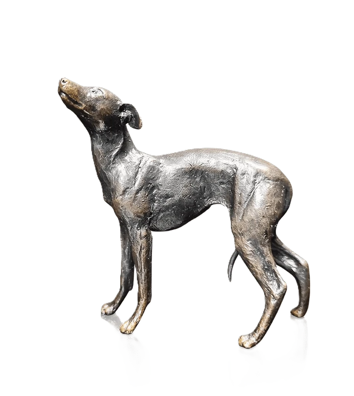Richard Cooper Limited Edition Bronze Whippet Standing Figurine