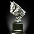 Richard Cooper Nickel Studio Collection Mare & Foal Figurine