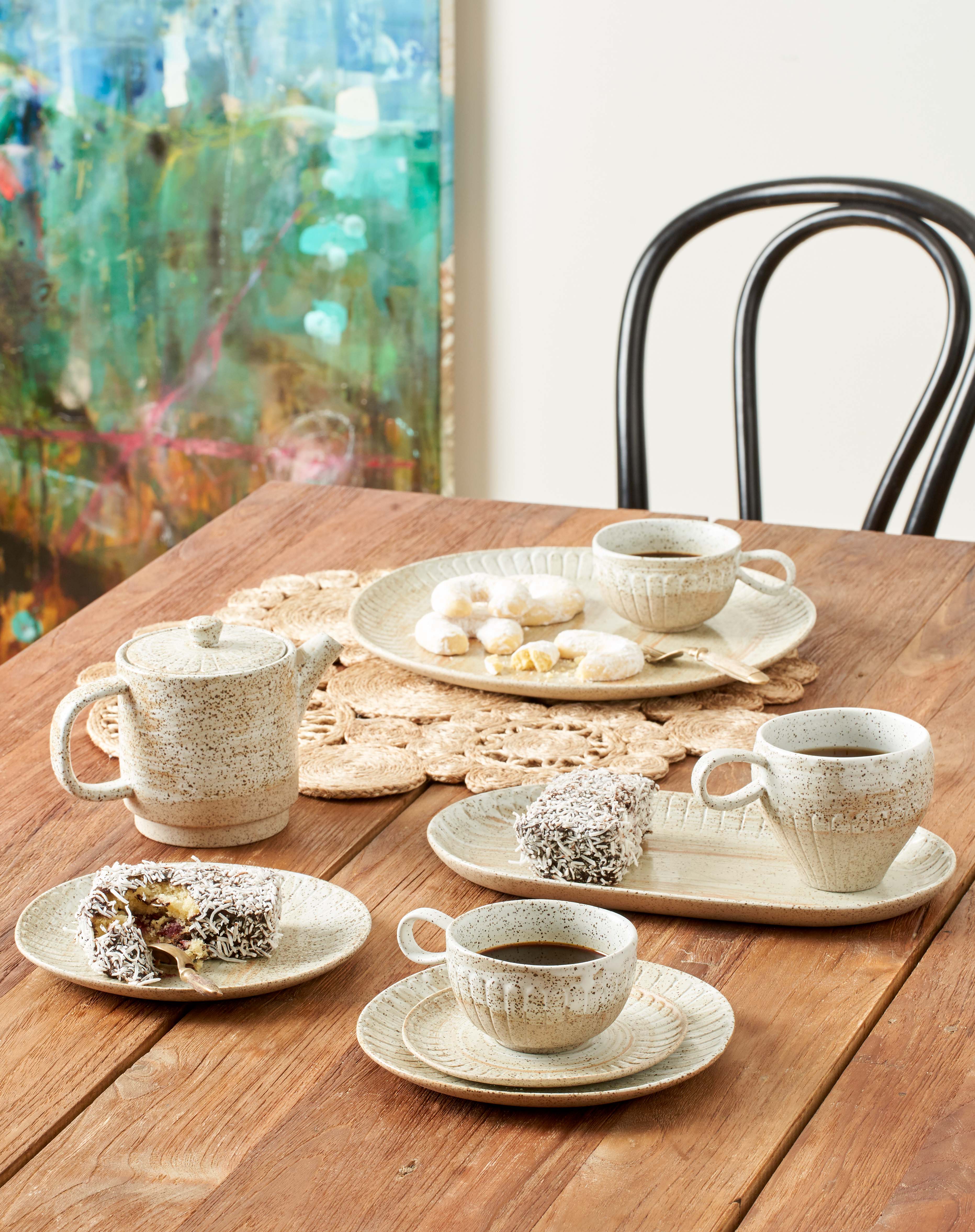 Ceylon Cup & Saucer / White