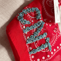 Hand Embroidered Rodeo Bandana