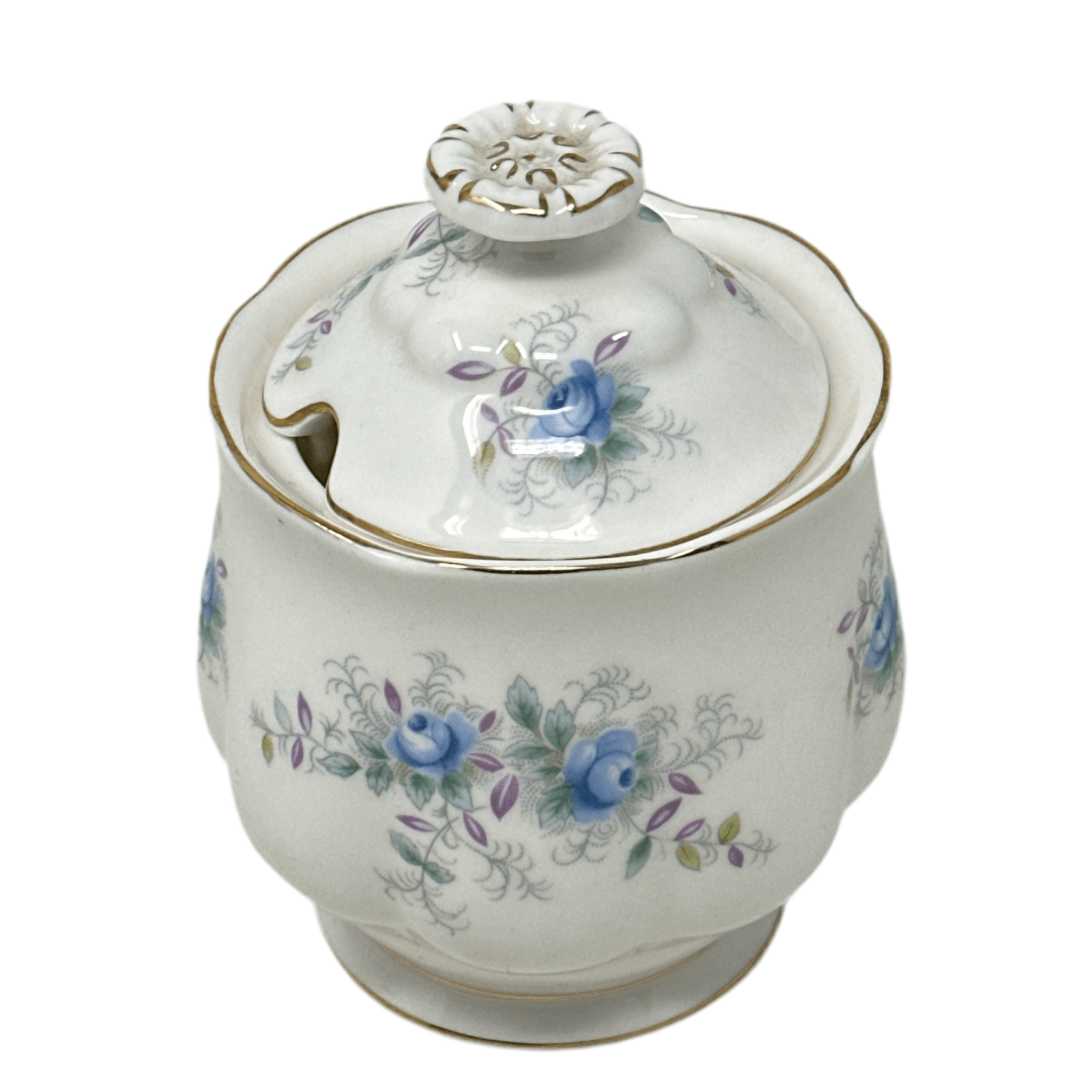 Royal Albert Blue Blossom Honey Jar