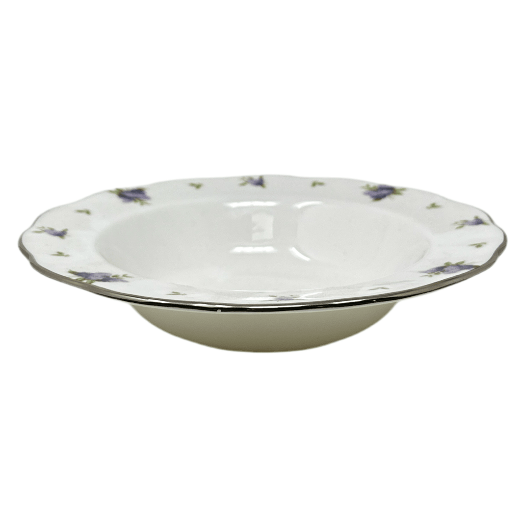 Royal Albert Lilac Lane Platinum Rim Soup