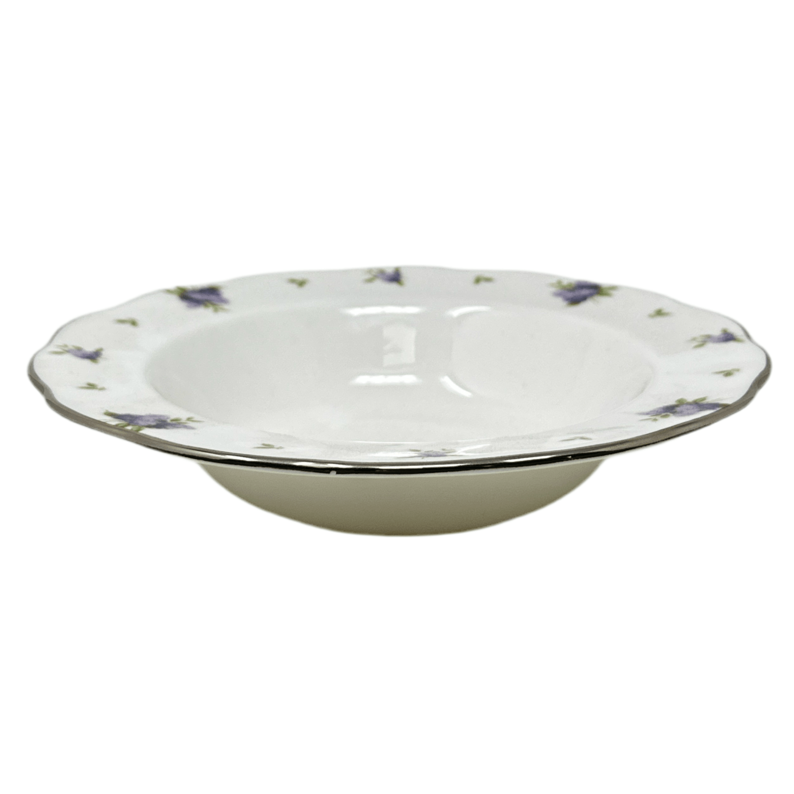 Royal Albert Lilac Lane Platinum Rim Soup