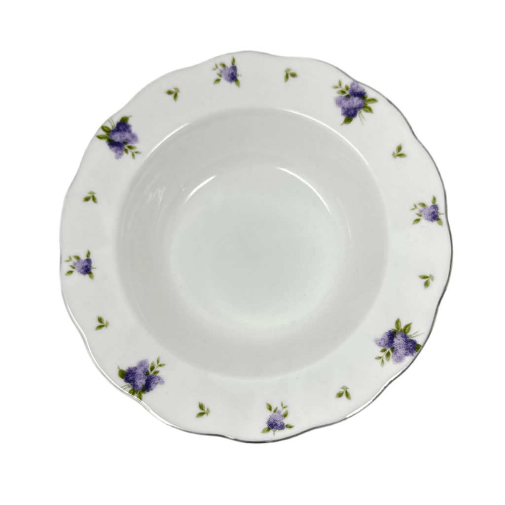 Royal Albert Lilac Lane Platinum Rim Soup