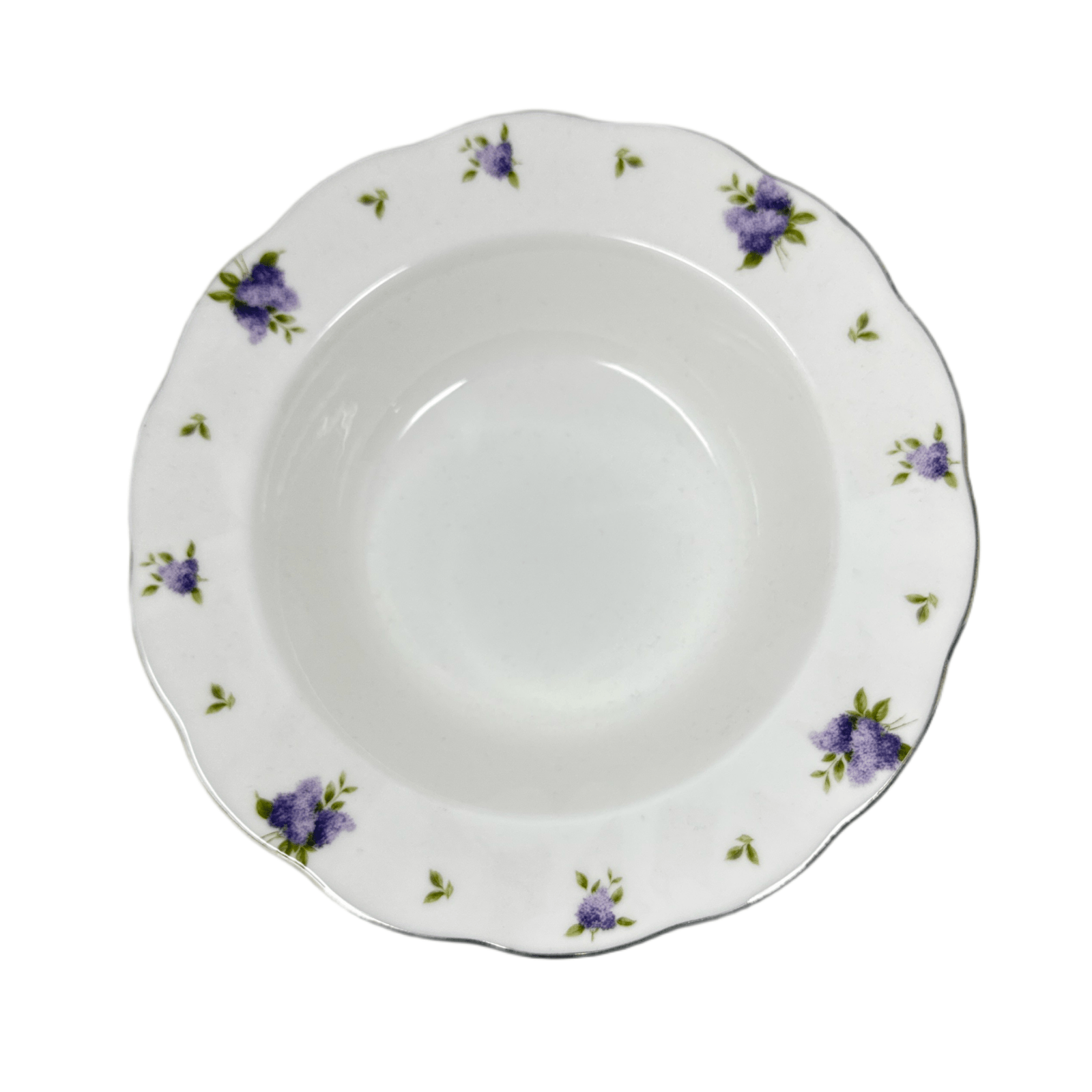 Royal Albert Lilac Lane Platinum Rim Soup