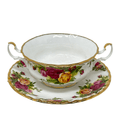 Royal Albert Old Country Roses Cream Soup Cup & Saucer