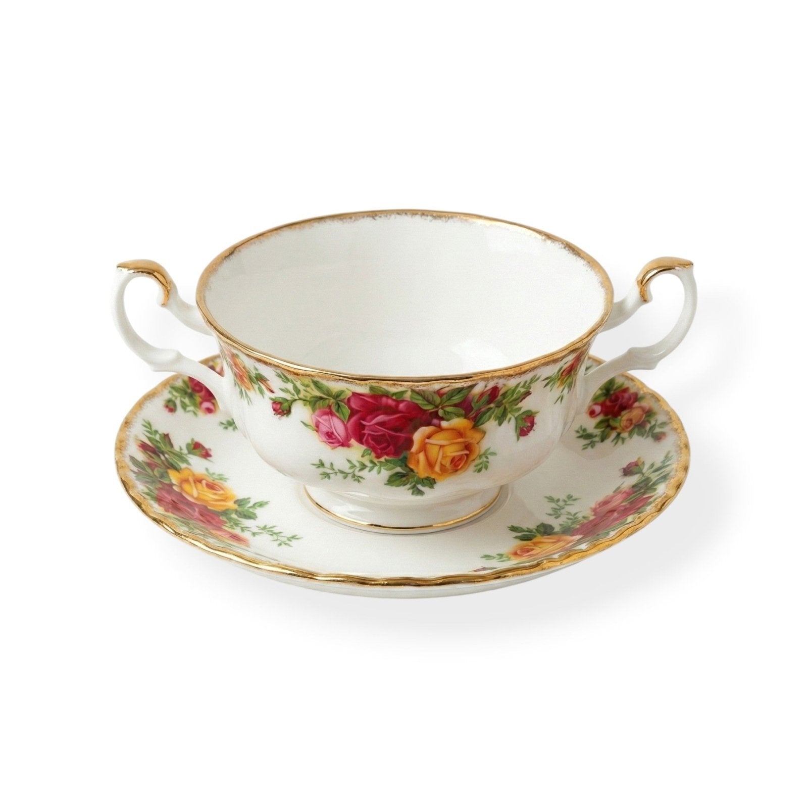 Royal Albert Pacific Rose Cream Soup Cup & Saucer