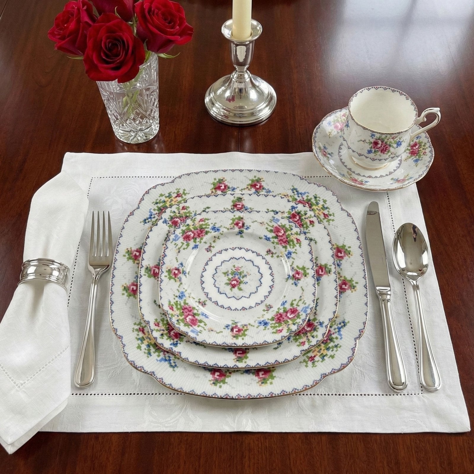 Royal Albert Petit Point China - 5 Piece Place Setting